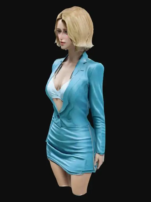 3D model for Elegance in Blue