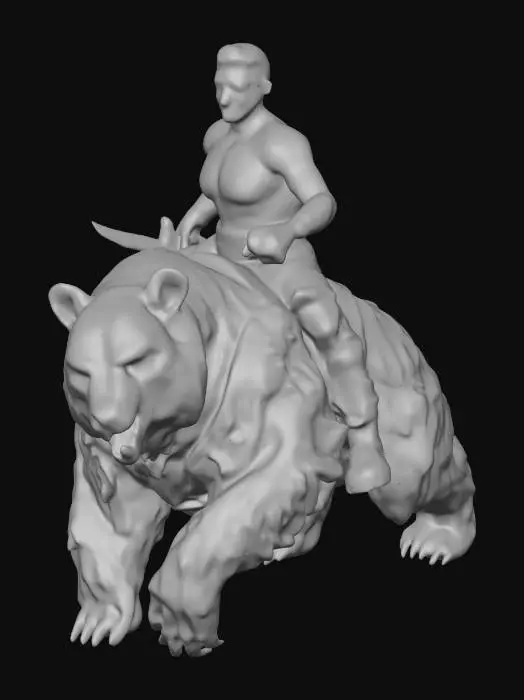 3D model for Bear Rider in the City
