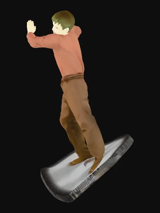 3D model for Green-Tinted Portrait of a Boy