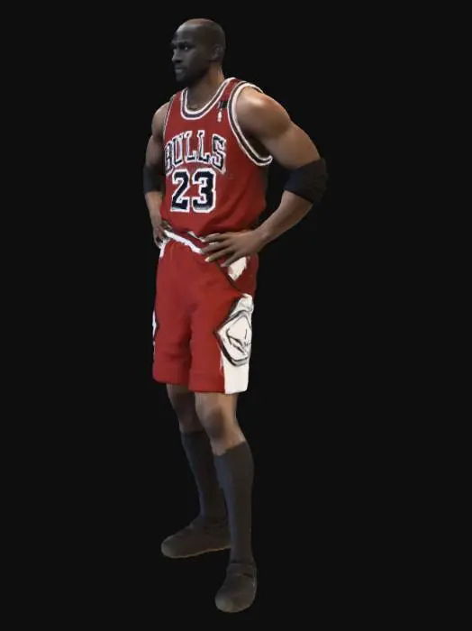 3D model for Michael Jordan Bulls