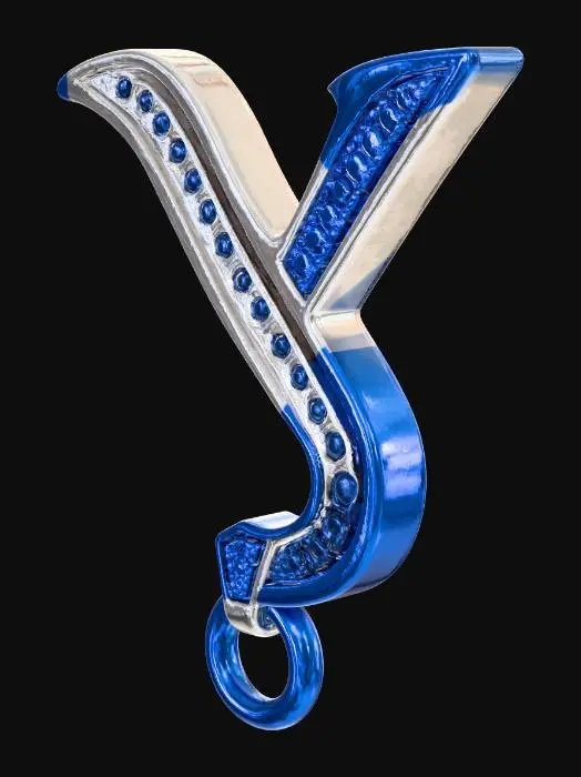 3D model for Y harfi + anahtarlik deligi