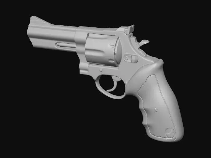 3D model for Chrome Revolver