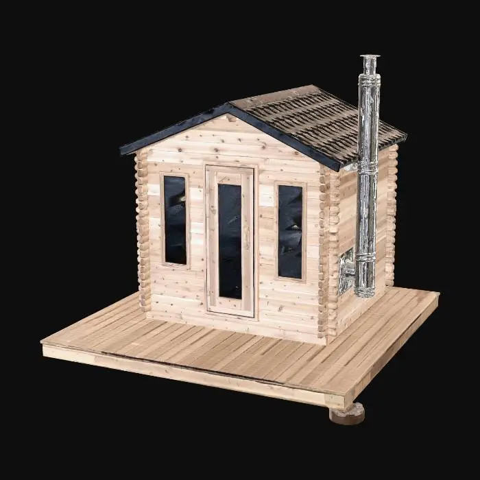 3D model for Lakeside Sauna Cabin