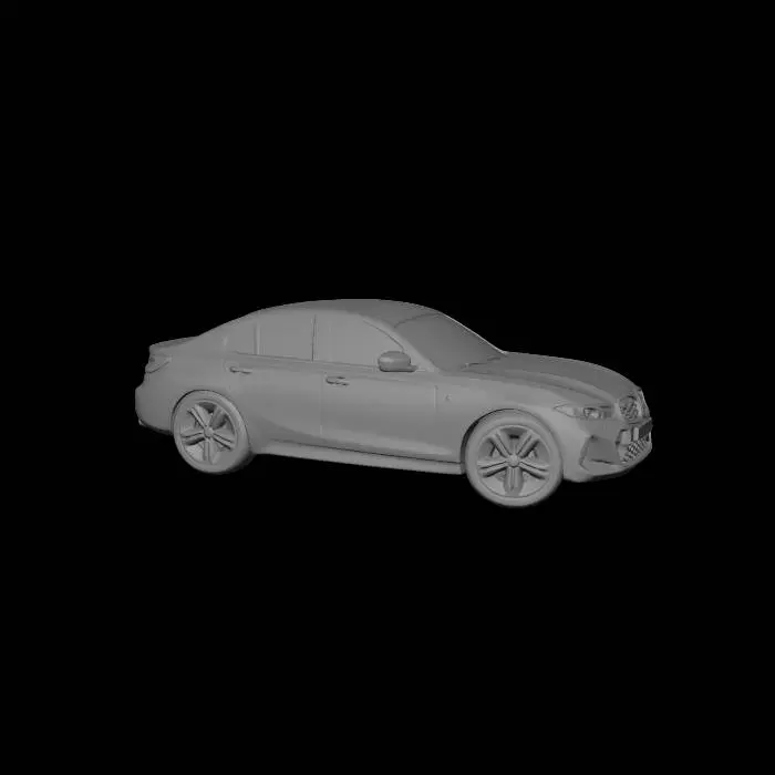 3D model for Flexed Blue BMW