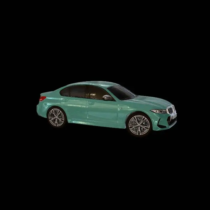 3D model for Flexed Blue BMW