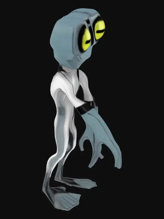 3D model for Grey Alien Character