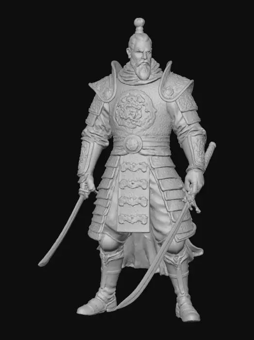 3D model for Ein chinessicher Soldat von Dynasty Warriors, sollte als Hauptgegnereinheit in einem Spiel sein.