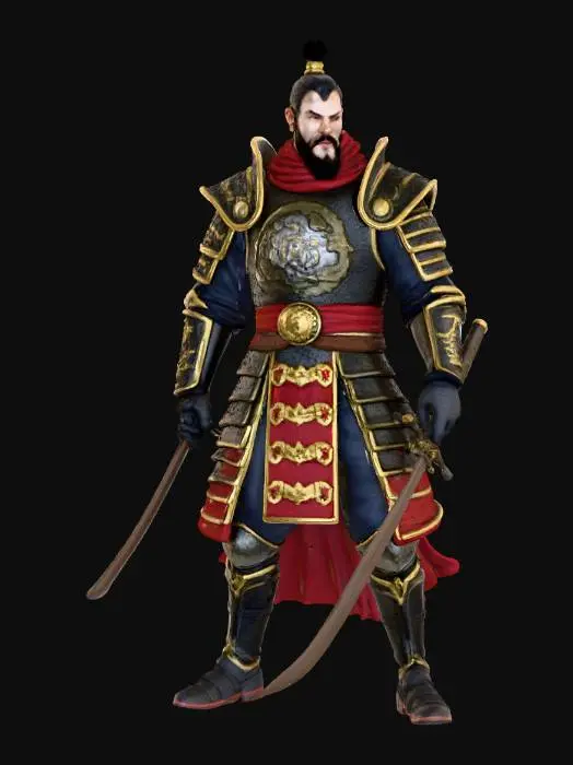 3D model for Ein chinessicher Soldat von Dynasty Warriors, sollte als Hauptgegnereinheit in einem Spiel sein.