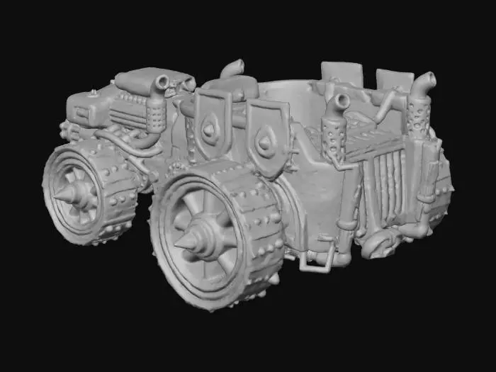 3D model for Steampunk Battlecart