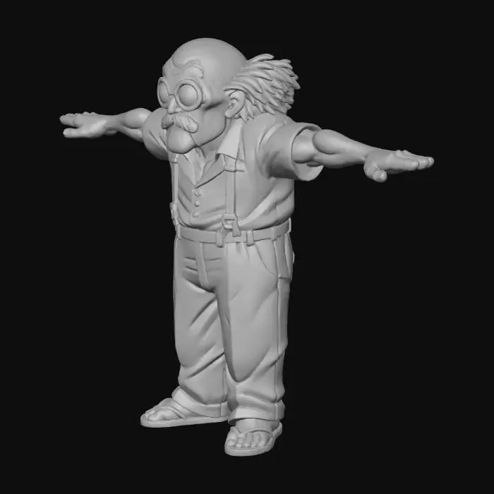 3D model for Quirky Scientist T-Pose