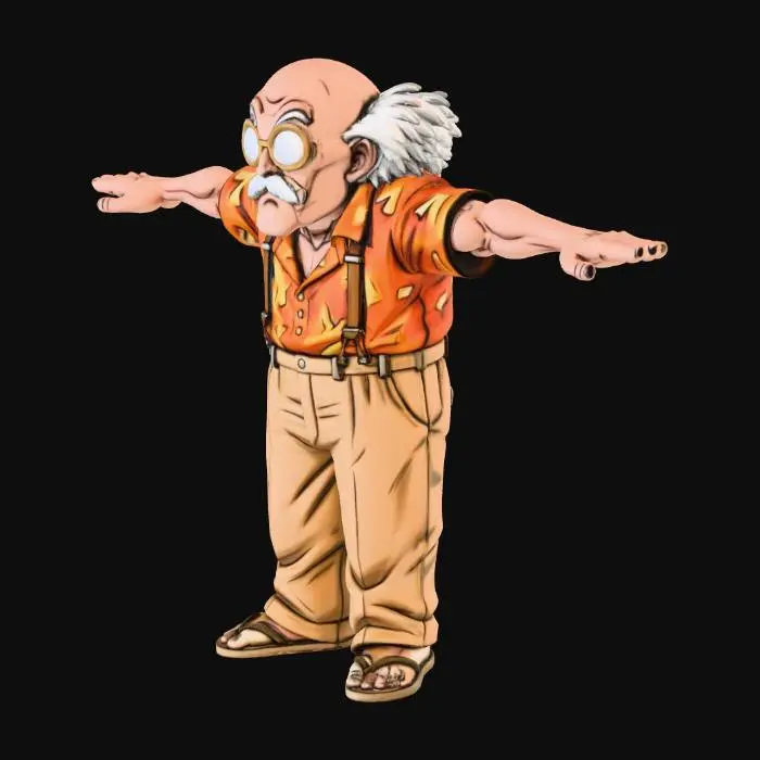 3D model for Quirky Scientist T-Pose