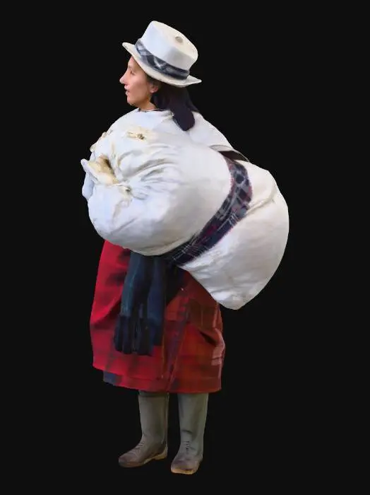 3D model for indigenous person of the Andes