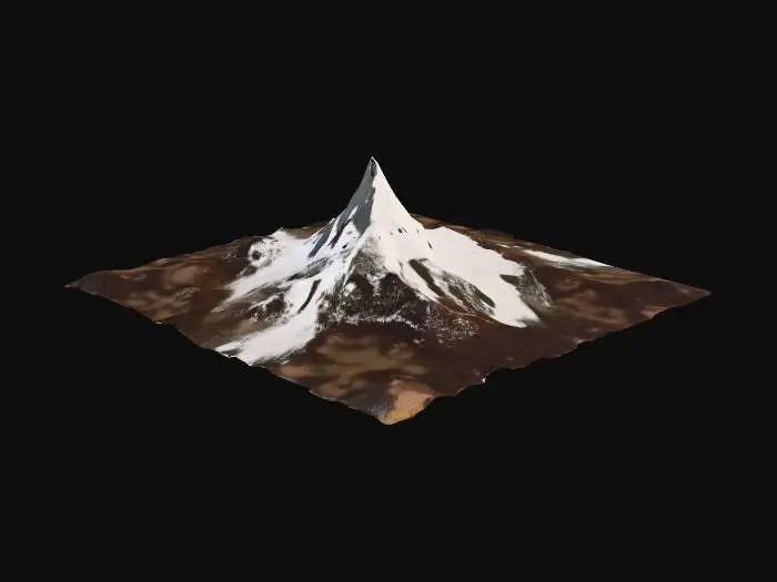 3D model for Majestic Peak