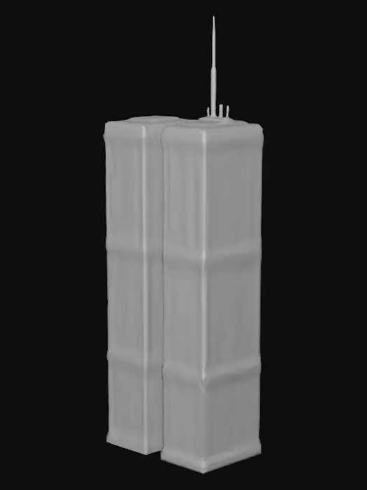 3D model for Twin Towers Illustration