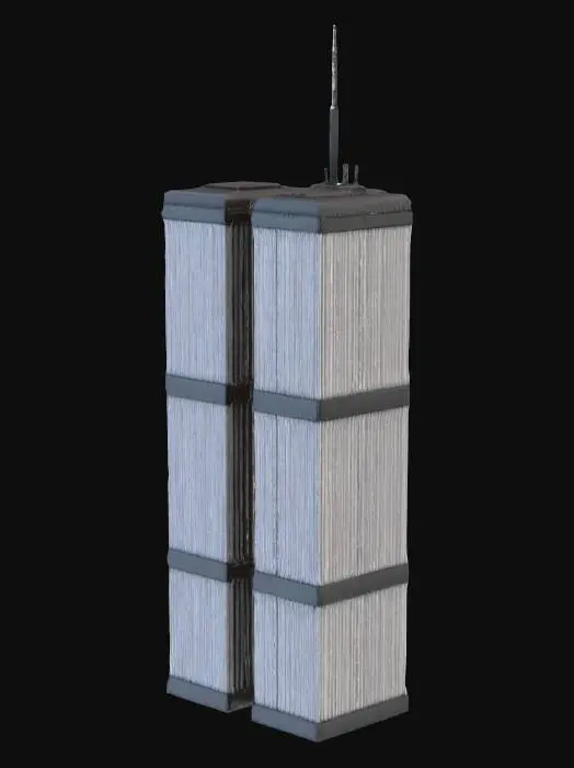 3D model for Twin Towers Illustration