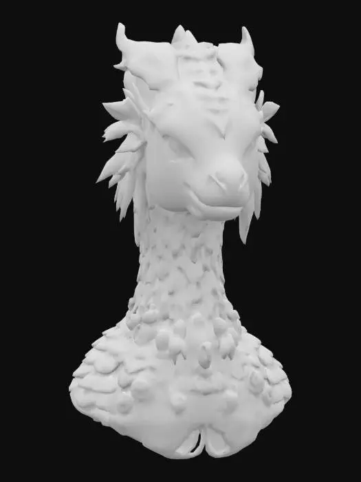 3D model for la tête animale a des yeux mordorés aux pupilles verticales ; les couleurs du corps sont : or, ambre, cyan ; la créature est d'apparence très métallique, il est très brillant et son corps a des écailles ; il y a une ou plusieurs incrustations d'ambre ou d'autres pierres fines ; meilleure qualité, très haute définition, ultra détaillé ;