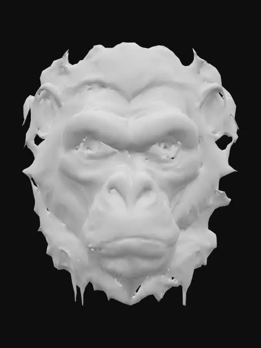 3D model for Tête Gorille_