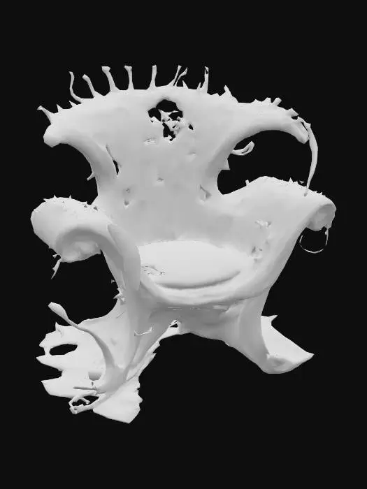 3D model for FauteuilCarnivor_