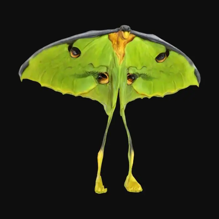 3D model for Emerald Moth_