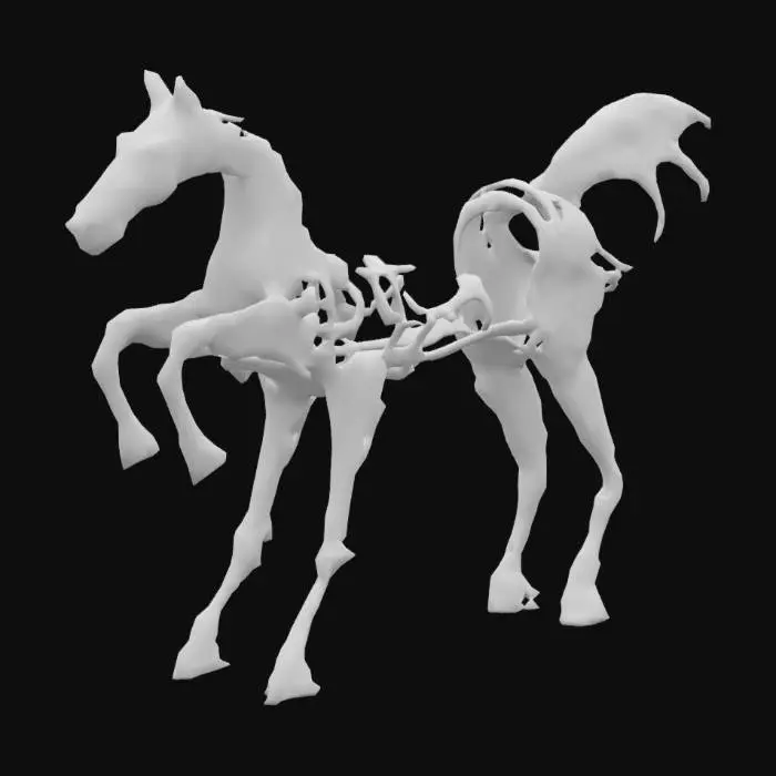 3D model for Cheval strange_