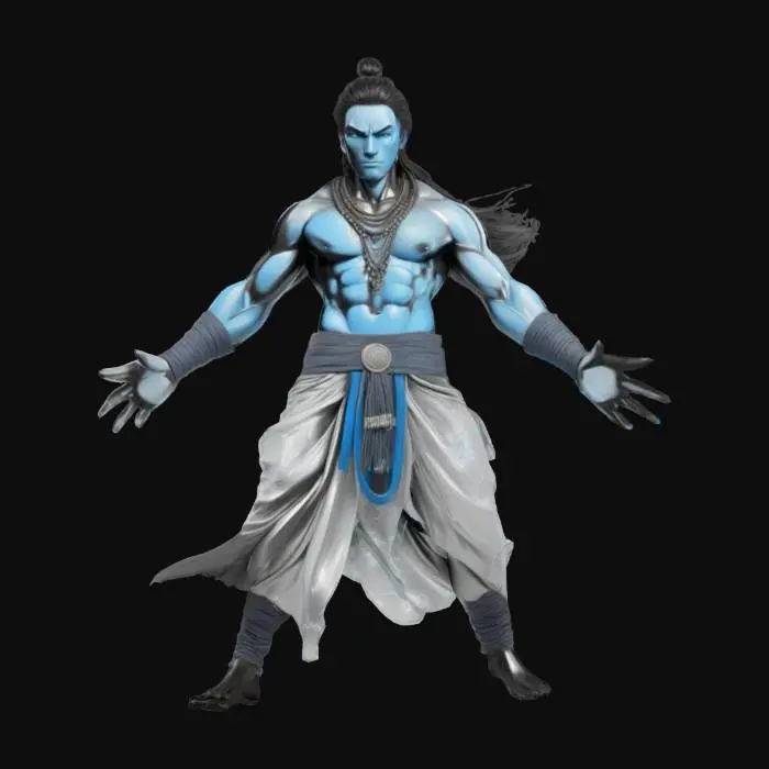 3D model for Shiva Dansant blue_