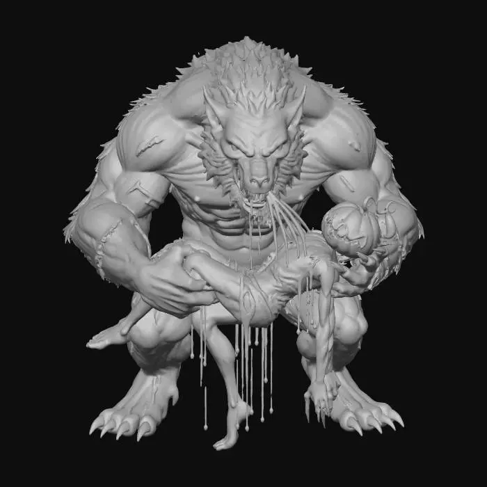 3D model for #Halloween2025#,Lunar Harvest