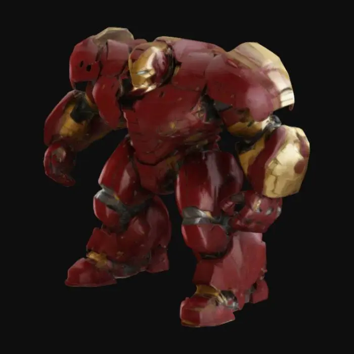 3D model for The model should be large and bulky, reflecting the Hulkbuster's immense power and dominance.
The details of the armor should be meticulously designed, including the armor plates, joints, and weapon systems.
The Hulkbuster's colors can be red, gold, or a combination of both, similar to those seen in the movies and comics.
The model can be designed to be movable and functional, or it can be a static model.