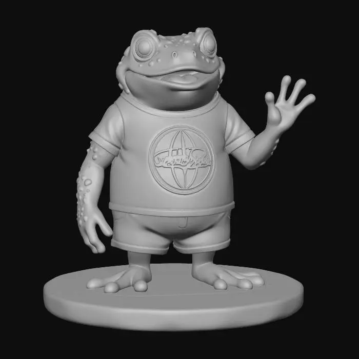3D model for Arcadia World Frog Mascot