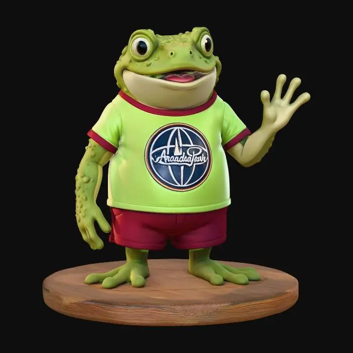 3D model for Arcadia World Frog Mascot