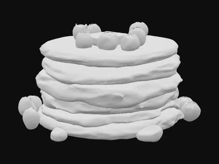 3D model for Blueberry Pancake Delight
