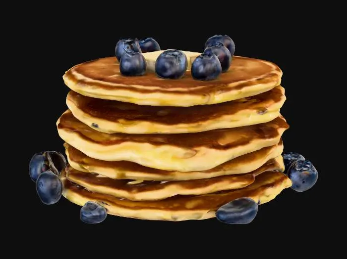 3D model for Blueberry Pancake Delight
