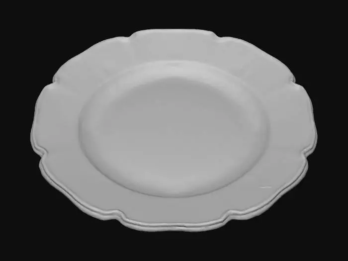3D model for Blue Floral Plate