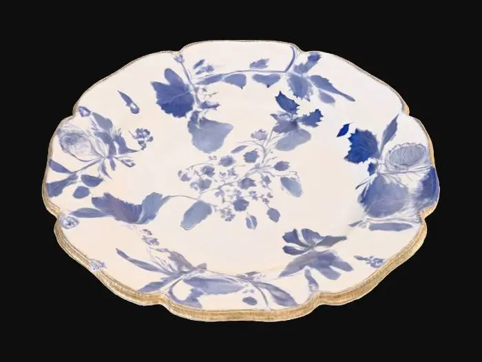 3D model for Blue Floral Plate