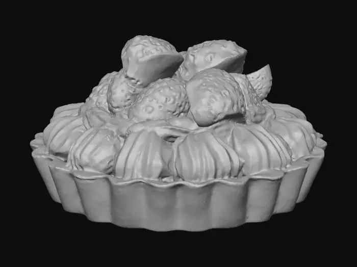 3D model for Strawberry Tart