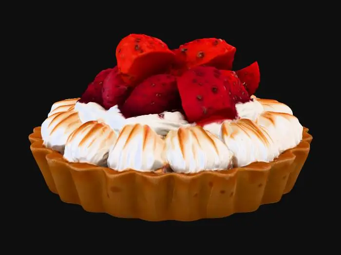 3D model for Strawberry Tart