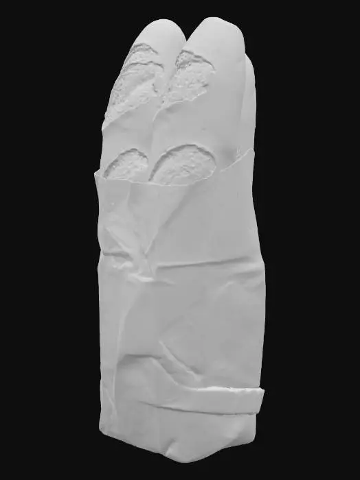 3D model for Baguettes in a Paper Bag