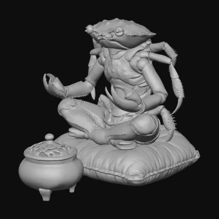 3D model for Meditative Crab
