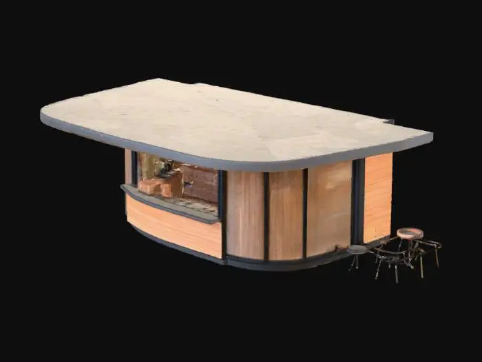 3D model for Autumn Café Kiosk