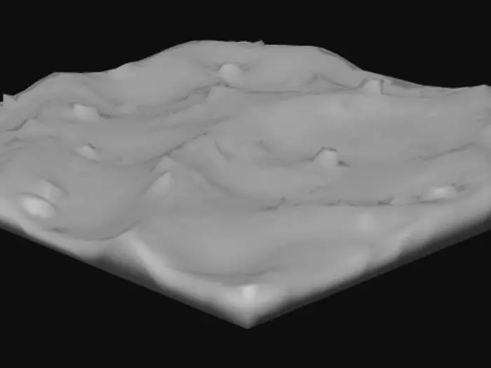 3D model for Un semplice tile di deserto realistico sporco di terra e sabbia con dele pietre