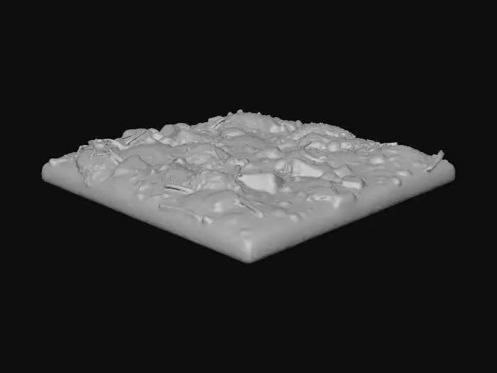 3D model for genera un tile di terreno da bosco