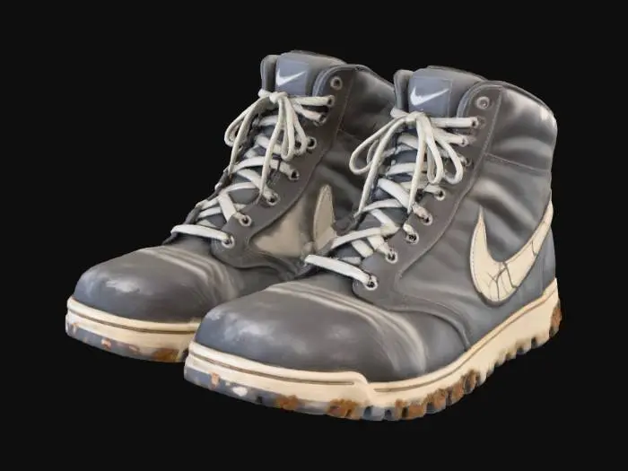 3D model for Genera dei scarponi fake nike un po rovinati e usati