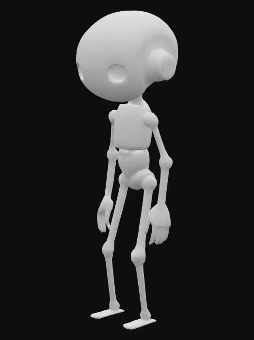 3D model for genera un robot magro tipo il K-2SO
