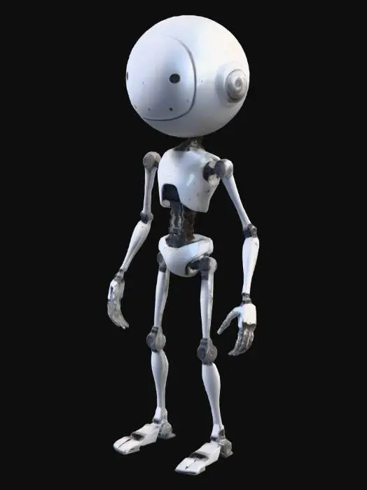 3D model for genera un robot magro e la testa piu grossa