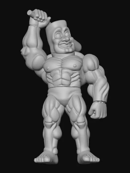 3D model for Muscle Sculpture Figurine
