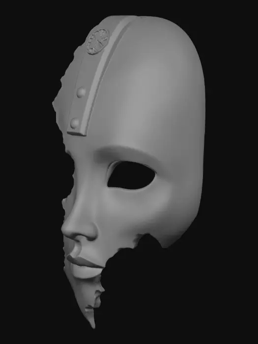 3D model for Cracked Mask of Time