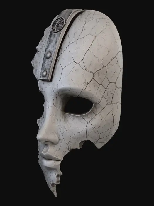 3D model for Cracked Mask of Time