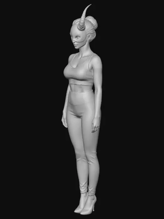 3D model for Red Horned Mask in Latex
