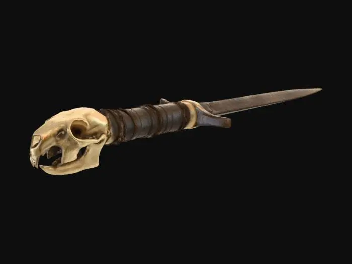 3D model for Rat Skull-Handled Dagger
