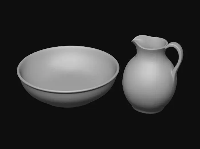 3D model for Porcelain Wash Set