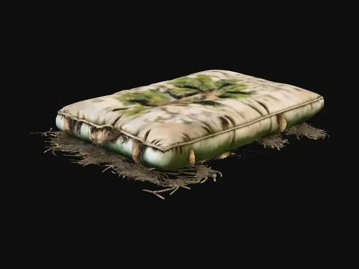 3D model for Straw Stuffed Mattress 1